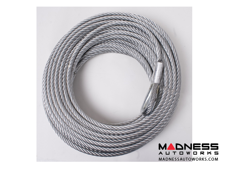 Jeep Wrangler JL Winch Replacement Steel Cable - 23/64 in. x 94 ft. - 10,500 lb